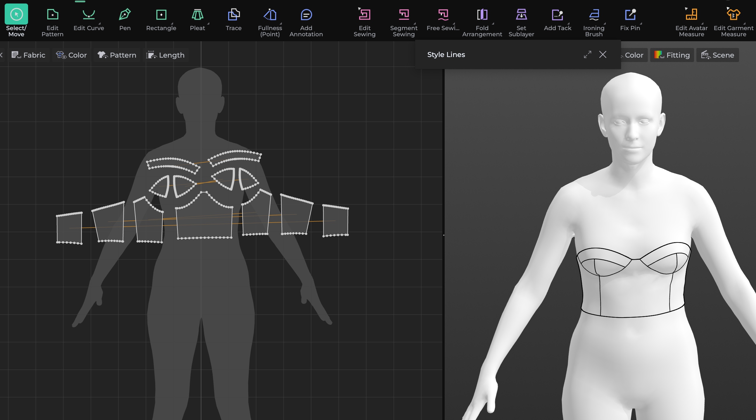Export to 3D Software - Seamless export to Style3D, CLO3D, and other production tools