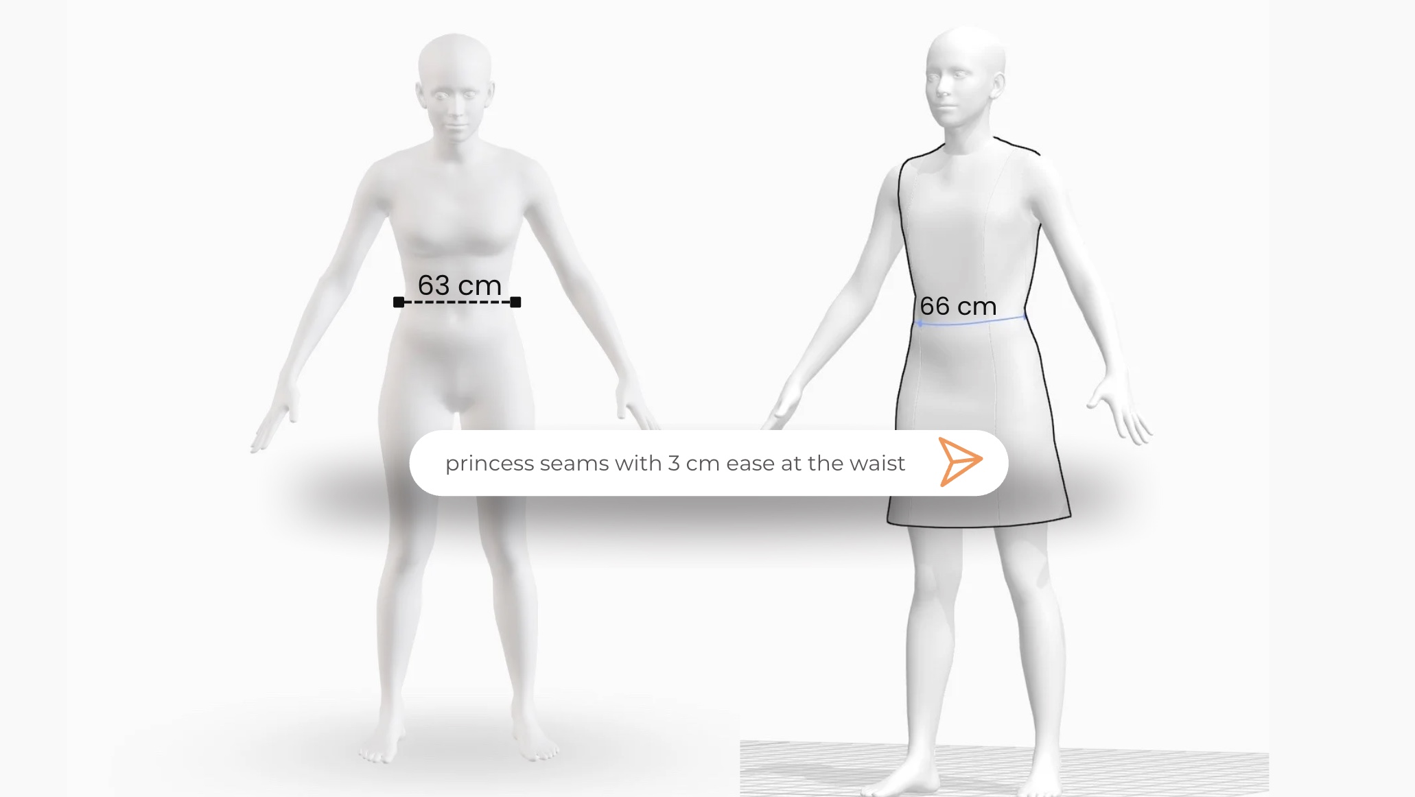 Prompt with measurements